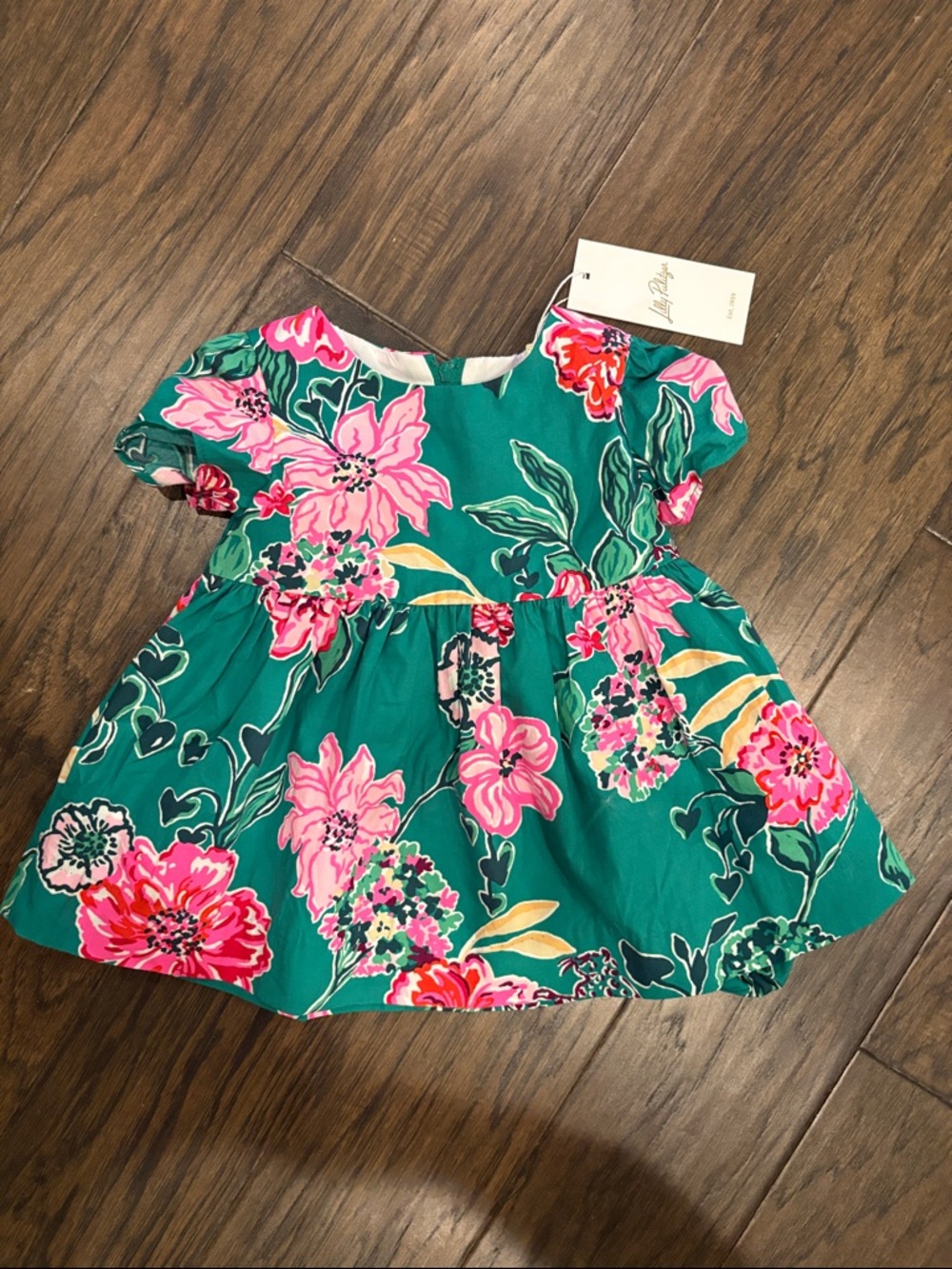 Lilly Pulitzer Baby Dress with Pink Floral Print